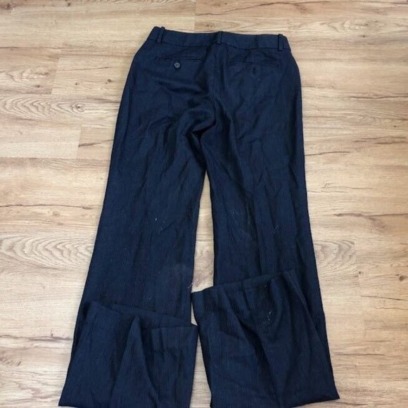 Theory Max C Gray  Pants Button Front & Back Zip Fly Straight Leg Sz 2  Women's - Picture 8 of 8